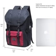 thumbnail image 2 of KAUKKO Laptop Outdoor Backpack, Traveling Rucksack Fits 15.6 Inch Laptop(5-5-Blackred), 2 of 5