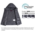 thumbnail image 3 of Little Donkey Andy Girls Winter Puffer Vest Packable Lightweight Faux-Down Hooded Sleeveless Jacket Gray M 130cm 8 Years, 3 of 6