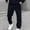 Dark Blue, variant on Gym Sweatpants Men Jogging Pants Men Pocket Lace-up Workout Pants Stretch Waist Solid Comfortable Sport Trousers Loose Hiking Fall Winter Pants Dark Blue