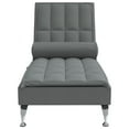 thumbnail image 6 of vidaXL Massage Chaise Lounge with Bolster Bedroom Living Room Furniture Fabric, 6 of 19