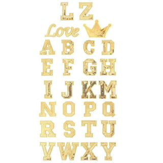 CRAZY Alphabet Sequin Patches, Letters Sequin Patches With Eyes