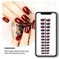 thumbnail image 4 of Vogacara 24 piezas de uñas postizas de ataúd resistentes a los arañazos de bailarina corta coloridas uñas acrílicas artificiales de color sólido DIY Juegos de manicura 12 púrpura Vogacara CE011412-12, 4 of 4