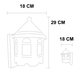 thumbnail image 5 of Lampara Farol Arcos Negro Grande De Pared ., 5 of 5