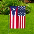 thumbnail image 3 of American Puerto Rico Flag Puerto Rican Friendship U.S.A Memorial Day Patriotic For Garden Flag (11.5x17.5) Double Sided-USA Flags Premium Polyester-Decorative Indoor Outdoor Flag, 3 of 3
