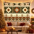 thumbnail image 3 of Southwestern Geometric Patterns on Earthy Tones, Nostalgic Folk Art for Boho Decor Enthusiasts, Tribal Textile Wall Decor, Housewarming Gift, Tapestry Wall Hanging for Bedroom and Living Room, 3 of 7