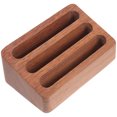 thumbnail image 3 of Brown Synthetic Material Business Card Holder for Home Use Stable Design Fits Most Desks, 3 of 8