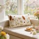 thumbnail image 4 of Funda de cojín decorativa bordada con flores | Funda de almohada decorativa de primavera | Funda de cojín de poliéster lavable a máquina | Cojín decorativo de temporada para el hogar, sofá, 4 of 6