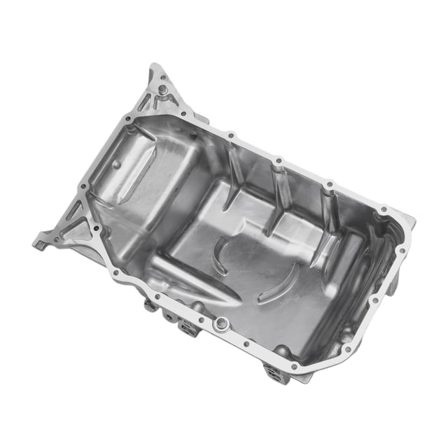Cárter de aceite de motor Unique Bargains No.11200R5A000 para Honda CR-V 2012-2014, Aluminio, Tono plateado