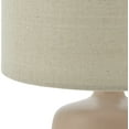 thumbnail image 2 of Livabliss Elio Modern Accent Table Lamp, 16-inch, Coral with Beige Shade, 2 of 6