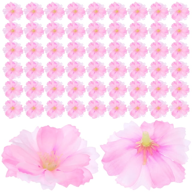 OHOIOLLA 100Ud Cabezas De Flores Artificiales Para En Color Rosa Hechas De Seda