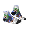 thumbnail image 2 of Lsque Mario Printed Crew Socks, Moisture-Wicking Socks, Athletic Socks for Men Breathable Cushion Socks Casual Sport Socks for Running Traveling, 2 of 6