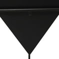 thumbnail image 5 of DecMode 19" x 24" Black Wood Inverted Pyramid Geometric Accent Table with Black Metal Stand, 1-Piece, 5 of 12