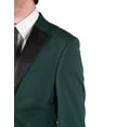 thumbnail image 4 of Caravelli Men's 613148 Slim Fit Textured Top 2-Piece Tuxedo - Hunter Green - 40S, 4 of 5
