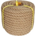 thumbnail image 1 of Rope (3/4 in x 100 ft) Natural Jute Rope Thick Hemp Ropes for Docks, Railings, Hanging Swing, Decorative, 1 of 7