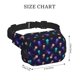 thumbnail image 4 of Fotbe Sea Jellyfish Cangurera Cuadrada con Estampado de Doble Capa, Bolsa de Cintura Ajustable Mini para Hombres y Mujeres, 4 of 9