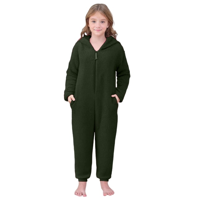 RXMEKW Pyjama d'Halloween pour Femmes, Combinaison à Capuche à Manches Longues avec Fermeture Éclair, Ensemble de Sommeil Assorti Parent-Enfant Imprimé pour Adultes et Enfants