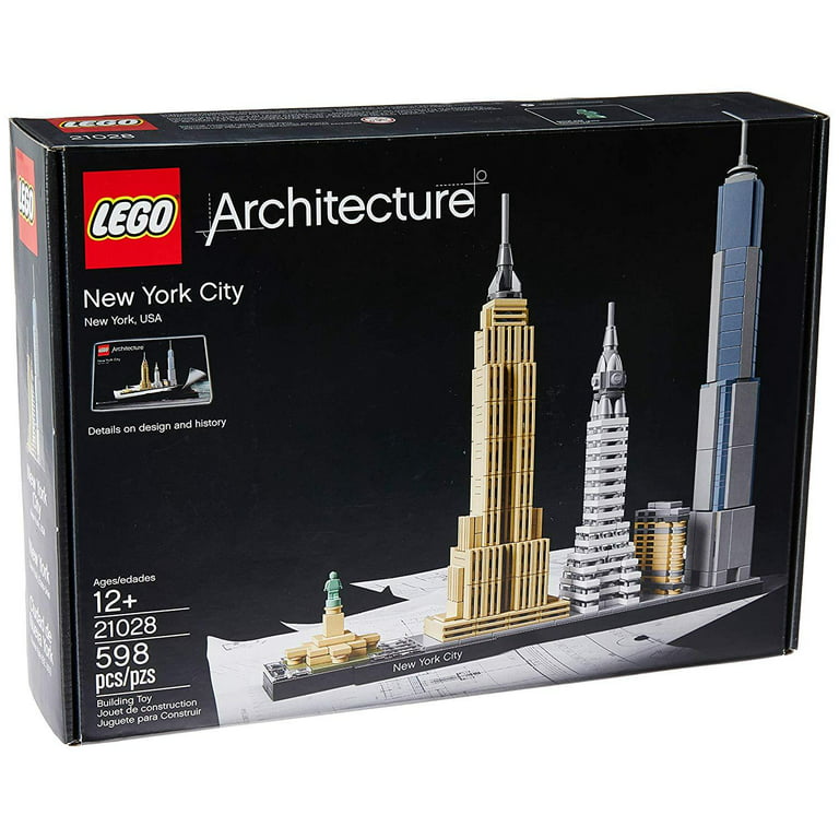konkurrence gryde kontakt LEGO Architecture New York City 21028, Skyline Collection, Building Blocks  - Walmart.com