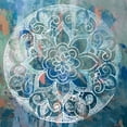 thumbnail image 2 of Wilson, Aimee 20x20 Gold Ornate Wood Framed with Double Matting Museum Art Print Titled - Indigo Medallion, 2 of 4
