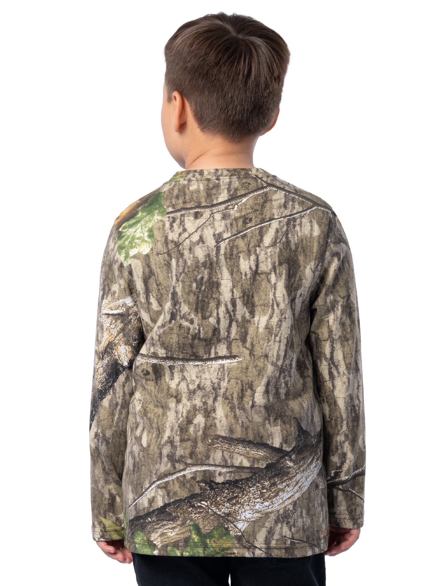 Mossy Oak Youth Hunting Camo Long Sleeve T-Shirt, Size XS-XL
