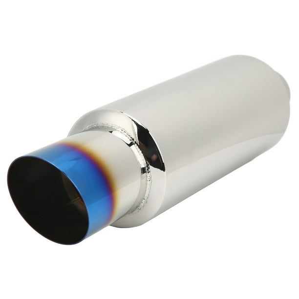 Silenciador De Escape, Resonador De Escape Estable Profesional Resistente A Los Golpes De Entrada De 2 Pulgadas Y Salida De 3 Pulgadas Para Automóvil