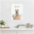 thumbnail image 3 of Kate and Laurel Raccoon Little Rascal Laundry Service Framed Canvas Wall Art by Amy Peterson 18 x 24 Sylvie White, Whimsical, Animals, Laundry Art for Wall Decor, Living Room, Bedroom, 3 of 8