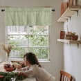 thumbnail image 6 of Kitchen Curtain Valance, Coffee Gnome Brown Short Rod Pocket Window Curtain Tiers for Bedroom, Bathroom, 2 Panel, 27.5" W x24 L, 6 of 6