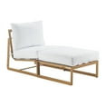 thumbnail image 5 of Elle Decor Mirabelle Outdoor Armless Lounge Chair in White and French Gold, 5 of 6