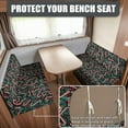 thumbnail image 2 of XYZCANDO Candy Cane RV Dinette Cushion Covers, RV Booth Seat Cover Stretchable Camper Cushion Couch Covers for Camper Car Bench 1 Backrest Covers & 1 Bench Covers, 2 of 7