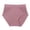 Brown, variant on Seductiva Women Pantie Women Solid Color Cotton V Neck High Waist Lace Abdominal Briefs 0 1PC