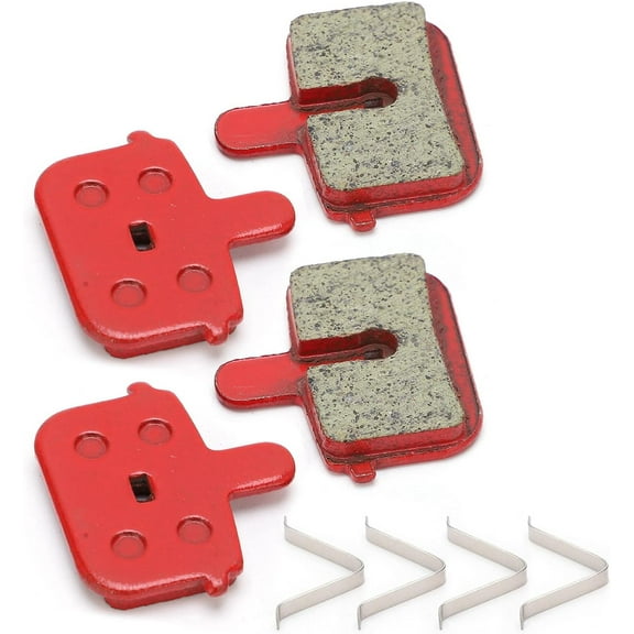 Bike Brake Pads,Bicycle Disc Brake Pads 8pcs Brake Pads Durable Resin Semi‑Metal Braking Replacement for Electric Vehicle Mountain Bike Bicycle