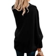 thumbnail image 3 of Women Kimono Batwing Cable Knitted Slouchy Oversized Wrap Cardigan Sweater, 3 of 4
