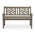 thumbnail image 6 of Cambridge Casual Willem Outdoor Teak Bench - Weathered Gray, 6 of 9