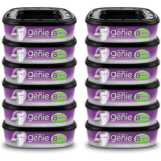 Recambios para sistema de eliminación de arena para gatos Litter Genie Purple x12
