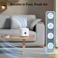 thumbnail image 2 of Purifier and Humidifier Combo for Bedroom, Covers to 200ft², H13 True HEPA Filter, 400ML Water , Quiet Cool Mist Top Fill Essential Oil Diffuser for , Pet Room, APP Control, 2 of 8