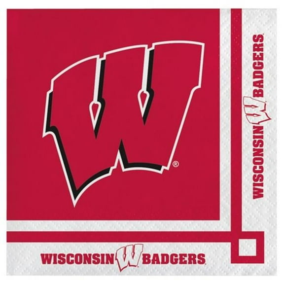 Mayflower 83995 20 Count University of Wisconsin Lunch Napkin