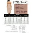 thumbnail image 6 of Women Full Slips Cotton Blend V Neck Straight Dress Nightwear, 6 of 6