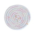thumbnail image 2 of Nomeni Napperon 18cm Tapis d'Isolation en Coton Tapis de Repas Tissé Anti-Brûlure Tapis de Table Tapis de Bol Tapis de Pot Simple Nordique Tapis d'Isolation en Coton, 2 of 4