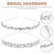 thumbnail image 2 of piezas de tocado de novia para boda, decoración para el cabello de novia, diadema de diamantes de imitación, diadema de perlas, 2 of 7