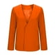 thumbnail image 4 of Blazer de moda para mujer, blusas de color liso, manga larga, cuello en V, chaqueta de traje informal, blusa de poliéster para mujer, 4 of 6