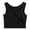 Black, variant on ZNQHFRE Women's Crew Neck Racerback Tank Top With Built‑In Bra, Sleeveless Yoga Workout Casual Undershirt L