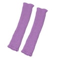 thumbnail image 2 of BOOMILK Arm Warmers Gloves Winter Long Fingerless Gloves For Women Thumb Hole Gloves Mittens For Women Men Purple, 2 of 5