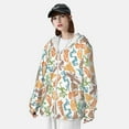 thumbnail image 3 of Saiise Simple Drawing Pattern Sun Protection Hoodie for Men and Women, Lightweight Quick-Dry Windproof with Hood and Zip-X-Large, 3 of 7