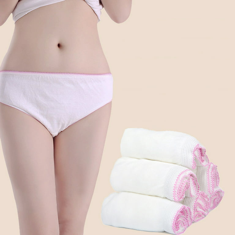 Disposable Briefs Underwear Travel Cotton Outdoor Panties Incontinence  Underpants Knickers Postpartum Maternity 