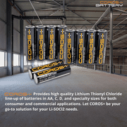 COROS CLE-06 AA 3.6V Lithium Thionyl Chloride Battery (1 Battery)