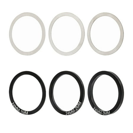 

Ekeka New Arrivals 6pcs Noise Reduction Practical Bicycle Thru Axle Washer Flat Hub Aluminum Alloy