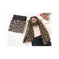 thumbnail image 6 of INSPIRE CHIC Women's Leopard Printed Long Scarf, Lightweight Soft Sheer Head Wrap Shawl Scarves for All Season 70.9x35.4" Light Brown, 6 of 6