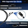 thumbnail image 4 of Ofertas Únicas 2 pcs Cable de Control de Acelerador y Cambio Marino de 25 pies para Yamaha Reemplazo Negro, 4 of 7
