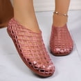 thumbnail image 6 of Samdudou Jelly Mesh Sandal for Women Transparent Hollow Ballet Flats Round Closed Toe Non-Slip Beach Shoes Summer Lightweight Breathable Dailywear, 6 of 9