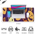 thumbnail image 5 of Long Mouse Pads for Desk,Purple Halloween Jack Lanterns Desk Mats on Top Of Desks, Desk Mouse Pad Extra Large with 3mm Non-Slip Base and Stitched Edge for Gaming,Office,Work,Home 35.4x15.7in, 5 of 5