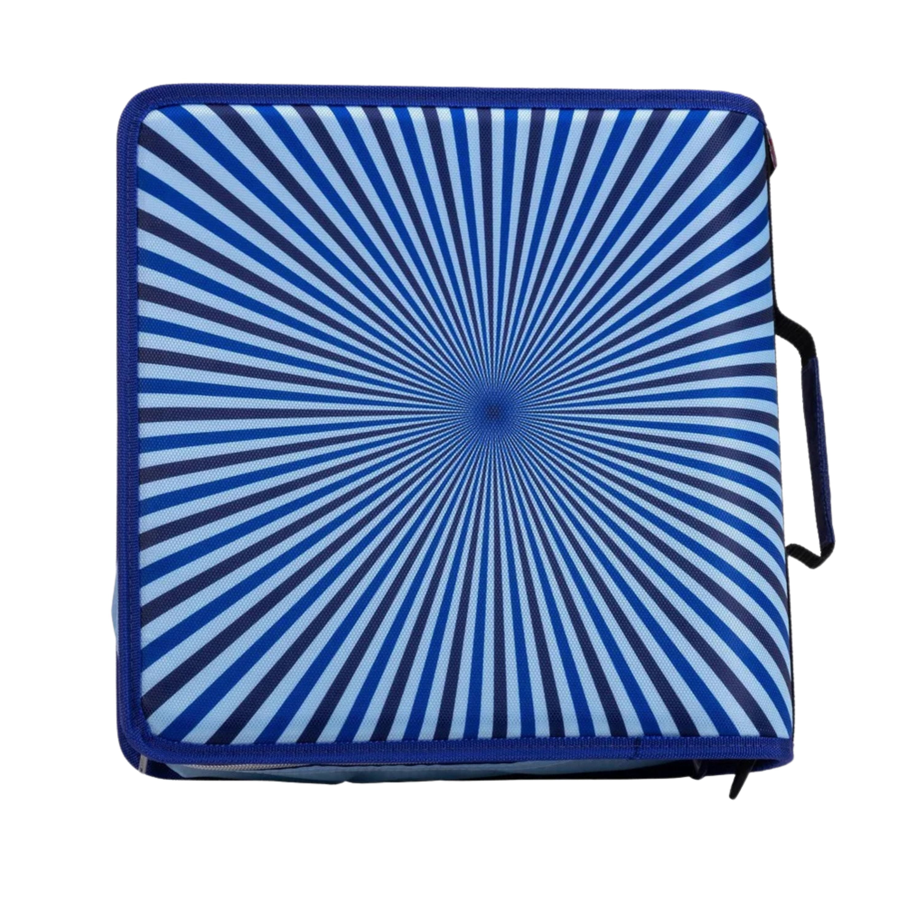 Case-it 3"  Mighty Zip Tab Zipper Binder in Hypnotic Blue